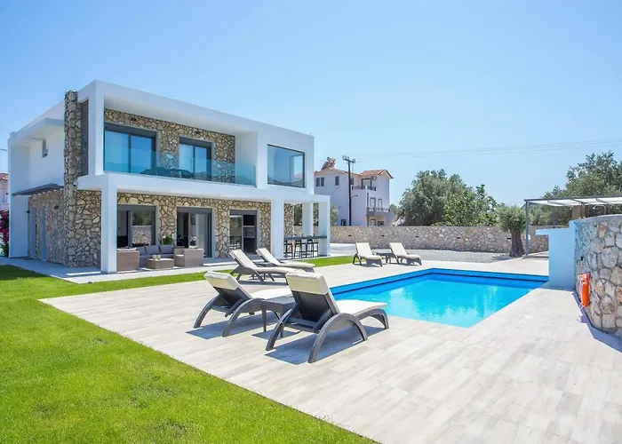 Villa Modern With Pool & Garden Kastalys, Rhodes *