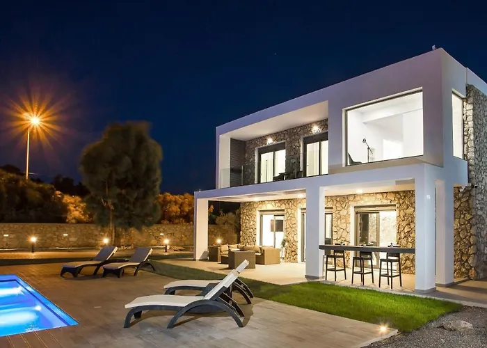 Modern With Pool & Garden Kastalys, Rhodes Villa *