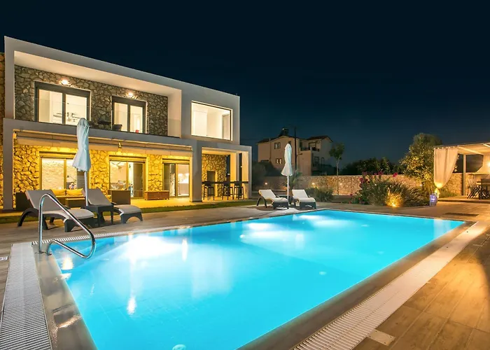 Villa Modern With Pool & Garden Kastalys, Rhodes *