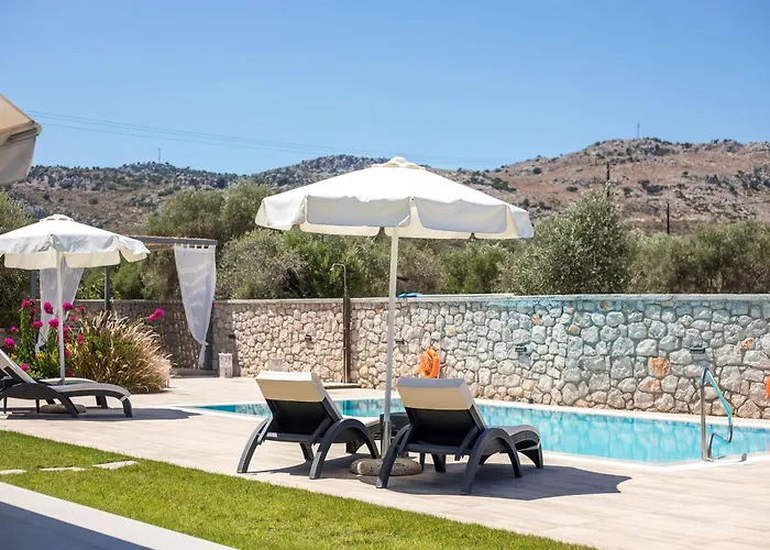 Modern With Pool & Garden Kastalys, Rhodes Villa *