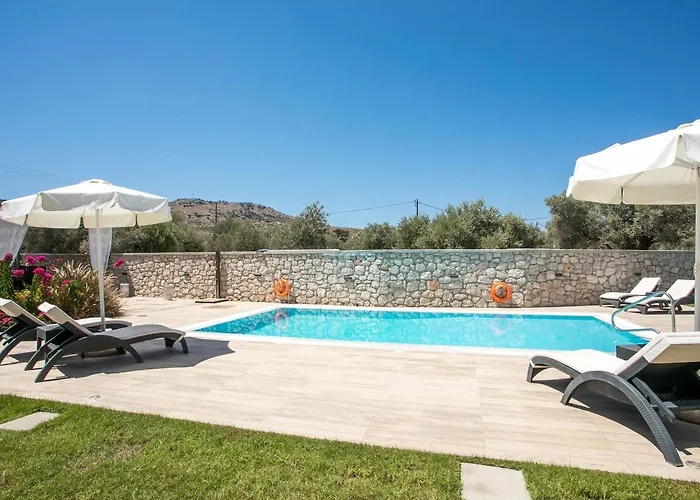 Villa Modern With Pool & Garden Kastalys, Rhodes *