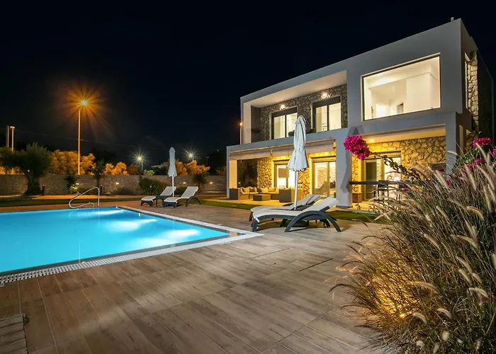 Modern With Pool & Garden Kastalys, Rhodes *